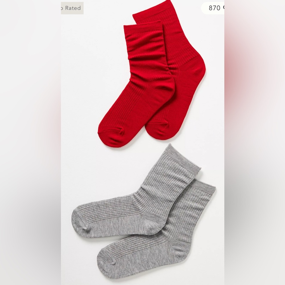 Ribbed Trouser Socks, Set of 2